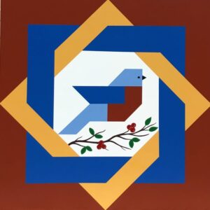 Blue Bird in Celtic Knot Barn Quilt