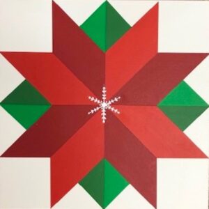 Poinsettia Barn Quilt