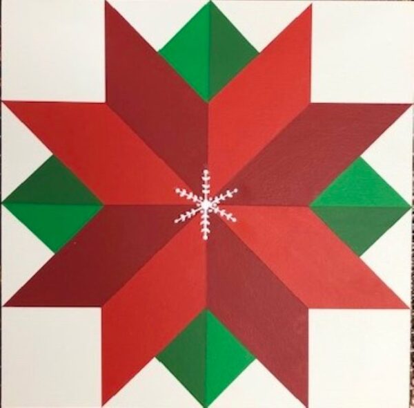 Poinsettia Barn Quilt