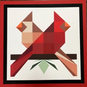 Cardinal Twins Barn Quilt