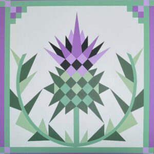 Scottish Thistle Barn Quilt- 4' size only, local pickup only