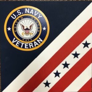 American Military Barn Quilt with Decal Logo