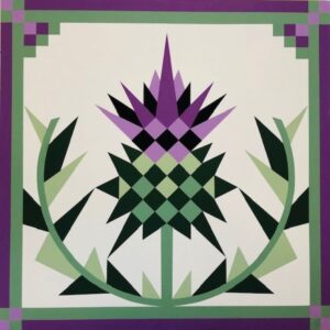 Scottish Thistle Barn Quilt- 4' size only, local pickup only