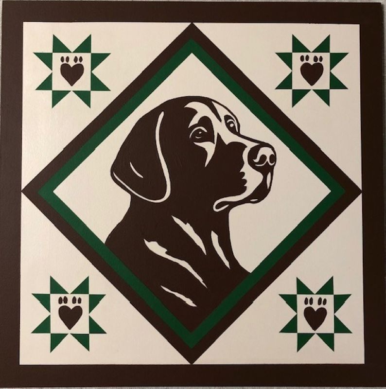 Labrador Retriever Dog Barn Quilt